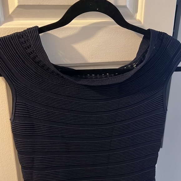 Eliza J..Navy Cap Sleeve or‎ off-the-shoulder minidress - Picture 5 of 10